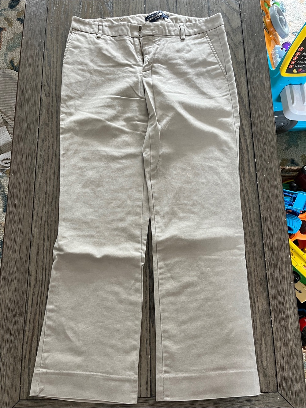 GAP Women's Straight Chino Pants in Light Beige